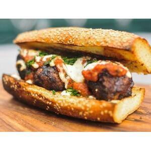 Meatball Parmigiana Sandwich