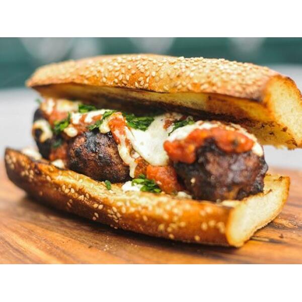 Meatball Parmigiana Sandwich